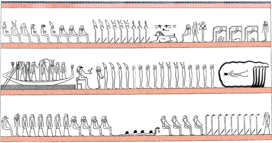 Ancient Egyptian Book Hidden Chamber Amduat Hour 6